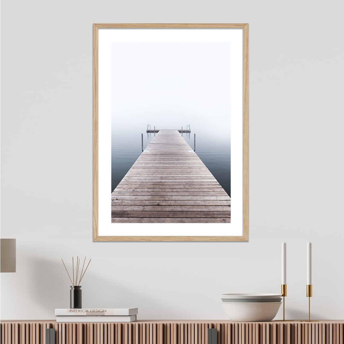 Den nye badebro i Buresø